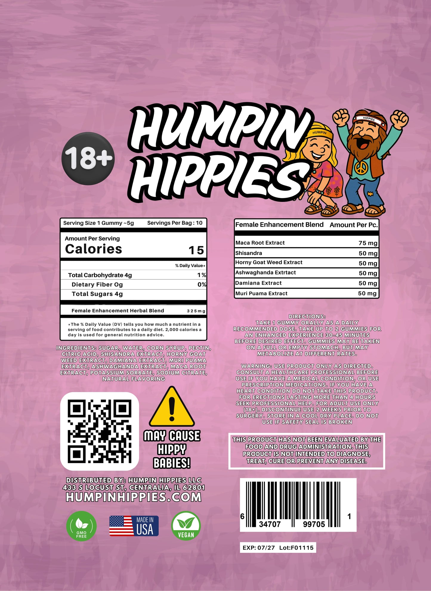 Humpin Hippies Female Enhancement Gummies Humpin Hippies