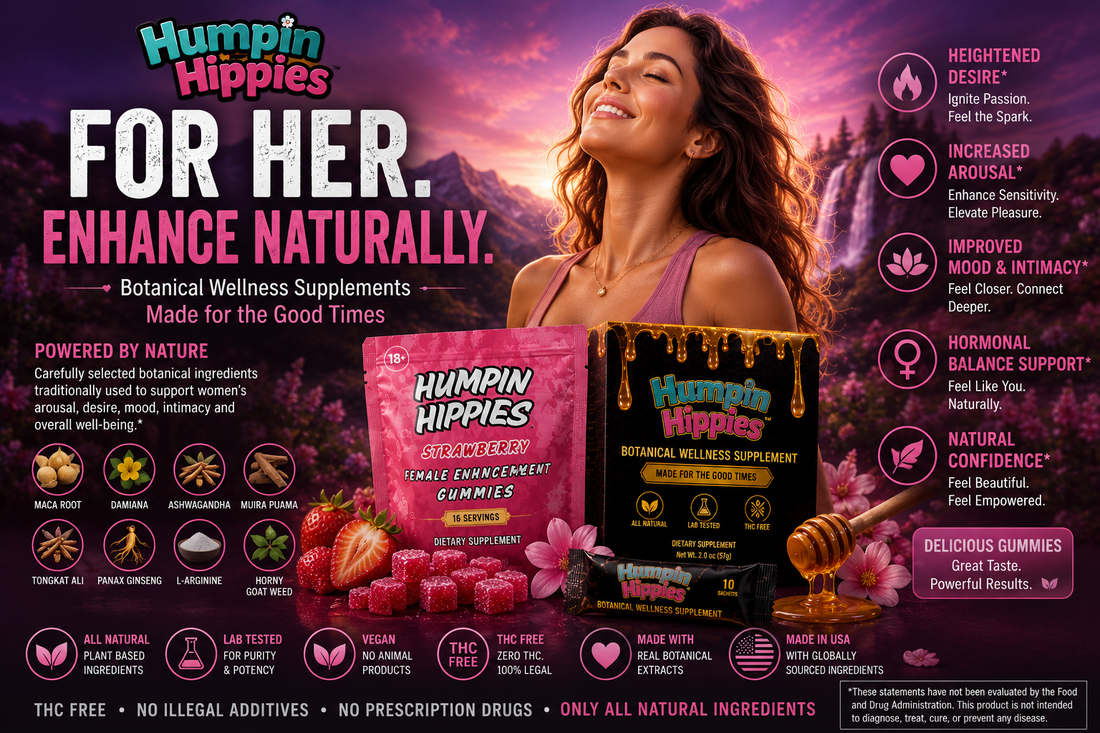 Best Male & Female Enhancement Gummies, Honey Packets & Capsules Coming in 2026 | Humpin Hippies