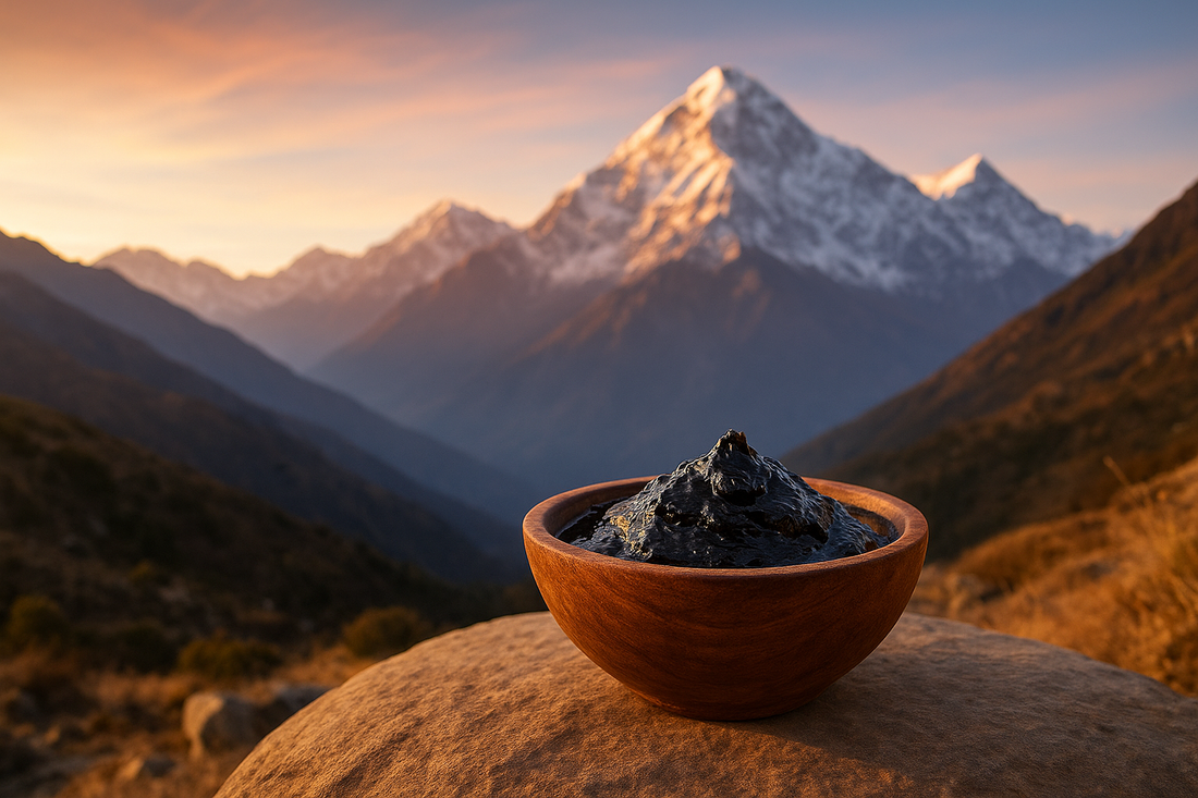 Shilajit resin from the Himalayas, natural supplement for strength, energy, and vitality