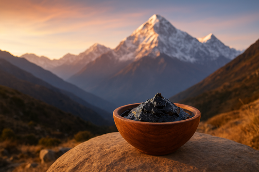 Shilajit resin from the Himalayas, natural supplement for strength, energy, and vitality