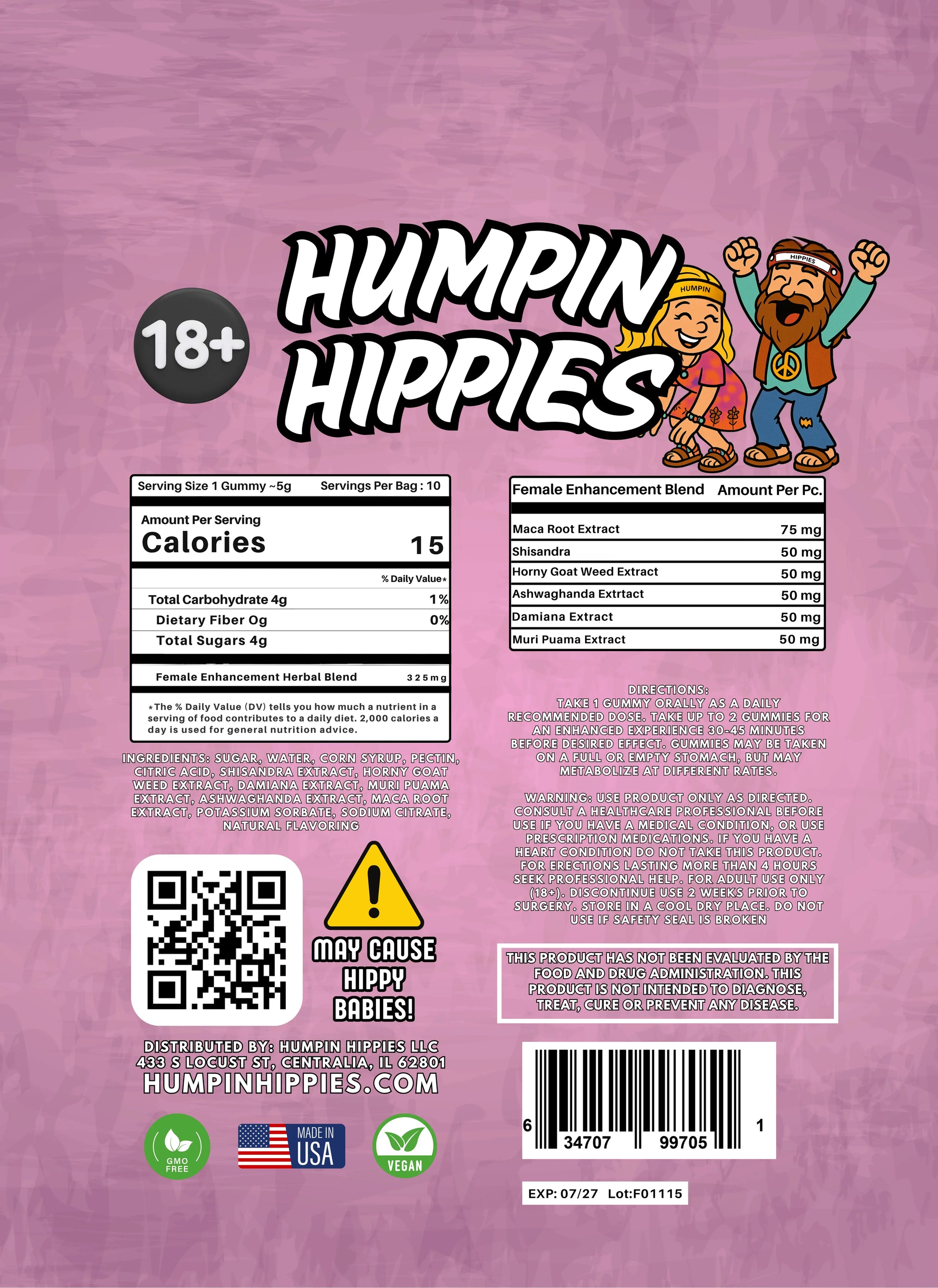 Humpin Hippies Female Enhancement Gummies Humpin Hippies