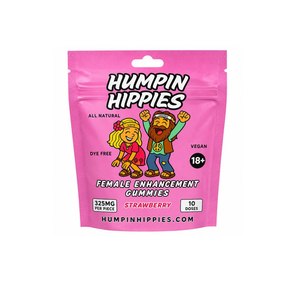 Humpin Hippies Strawberry Female Enhancement Gummies – 10-Piece  Pack
