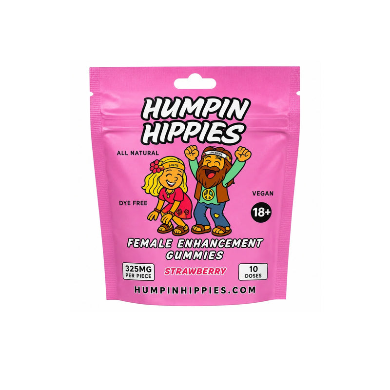 Humpin Hippies Strawberry Female Enhancement Gummies – 10-Piece  Pack