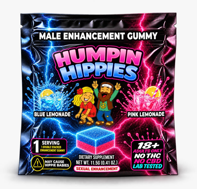 (PRE-ORDER NOW) Humpin Hippies Double Stack Male Enhancement Gummies - Blue Lemonade + Pink Lemonade (Lemonade Edition)