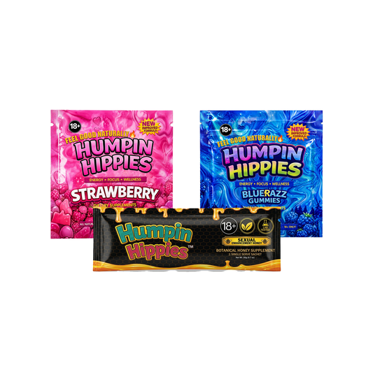 (Date Night Bundle) 1 Blue Razz Male Bag, 1 Strawberry Female Bag, and 1 Honey Packet (Copy)