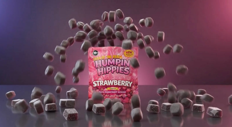 Humpin Hippies Strawberry Female Enhancement Gummies – 3-Piece  Pack Humpin Hippies