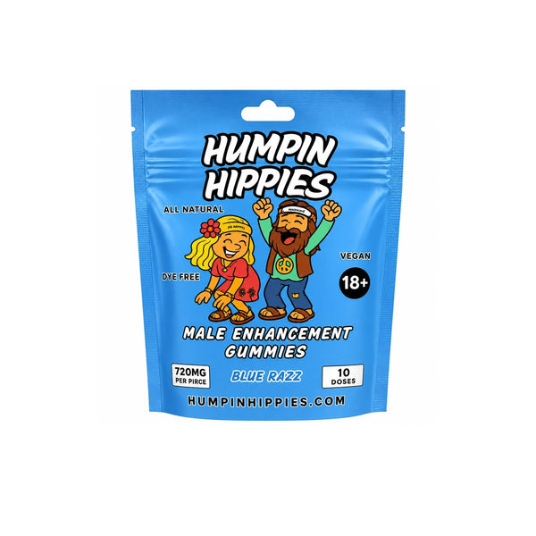 Humpin Hippies Blue Razz Male Enhancement Gummies – 3 Serving (10pcs)