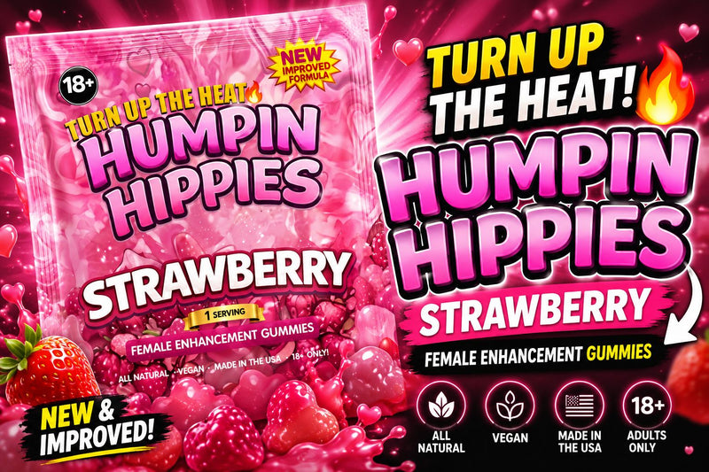 Humpin Hippies Strawberry Female Enhancement Gummies – 3-Piece  Pack Humpin Hippies